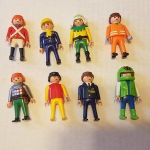 Playmobil Vintage Rare Action Figures 90's- Lot of 8 (Set#1)